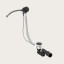 Gessi Слив перелив, Technical Accessories, длина троса, мм 800, цвет черный матовый  01080#299