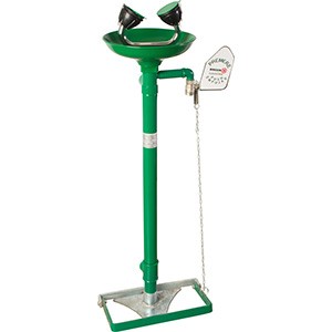 NOFER Аварийный фонтан для промывки глаз нерж. сталь/полипропилен BOCCHISF SC380 зеленый