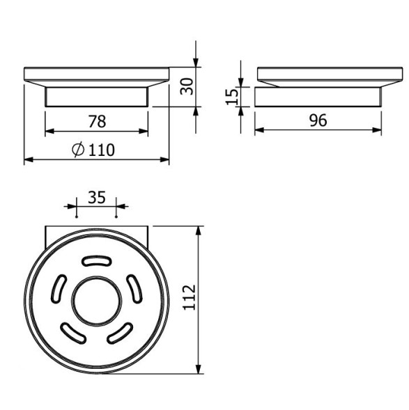 Мыльница KLUDI VELA C 3198553 подвесная