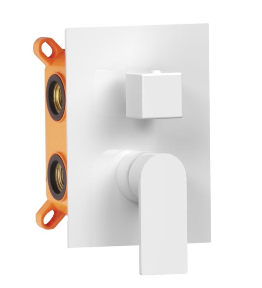 AQG Alpha, встраиваемый смеситель для душа c термостатом на 2 выхода , цвет черный матовый