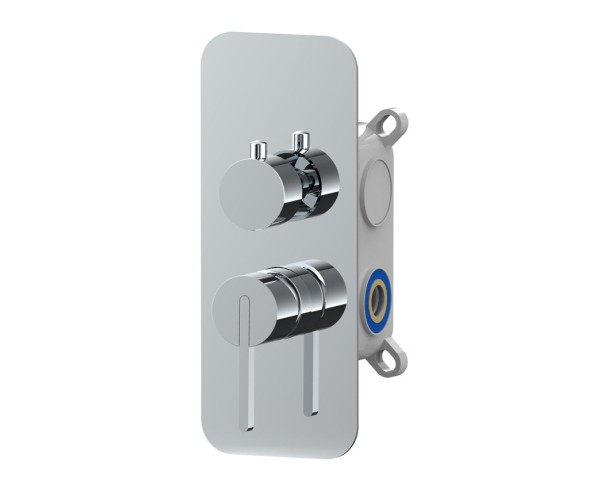 AQG Urban Flow, душевой комплект ER237 на 2 потребителя, с потолочным кронштейном, цвет черный матовый