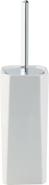 Stil Haus Diva, напольный керамический ёрш, цвет хром - белая керамика