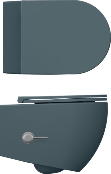 Унитаз ISVEA Infinity подвесной с функцией биде цвет изумрудный матовый 10NFS1005I-2P