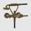 Gessi Смеситель для ванны и душа, VENTI20, цвет латунь состаренная 65113#713