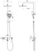 Vincea Душевая стойка Рим (Rim) VSFS-2RM1BG с изливом, брашированное золото
