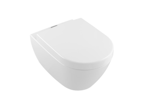 Villeroy&amp;Boch Унитаз, Subway 2.0, подвесной, шгв 370*560*365, CeramicPlus, цвет-альпийский белый 5614A1R1