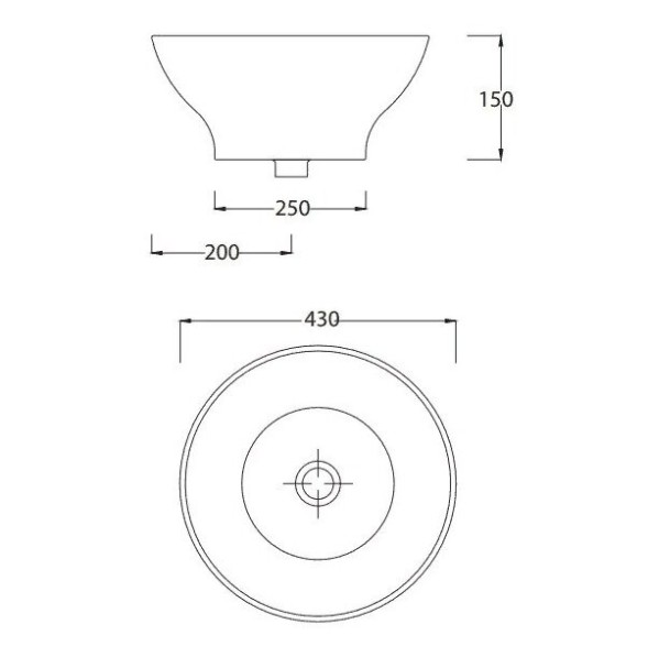 Раковина Artceram FUORI 1  накладная без отверстий цвет белый TFL002 01 00