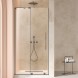 Vincea Душевая дверь Волк-Ин (Walk-In) VDS-4WSL120CLGM-L, 1200, вороненая сталь, стекло прозрачное, левая