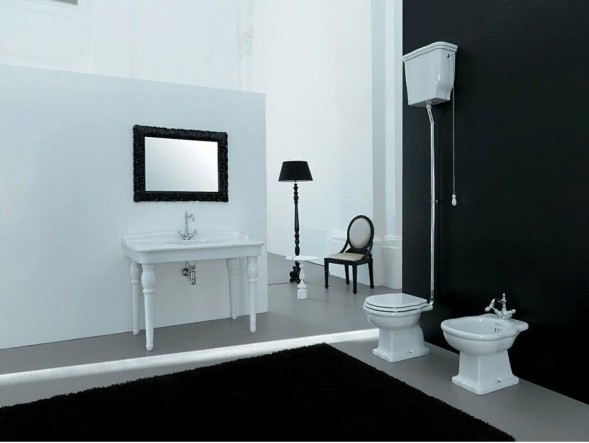 Биде Artceram Hermitage напольное  с одним отверстием цвет белый HEB002 01 00