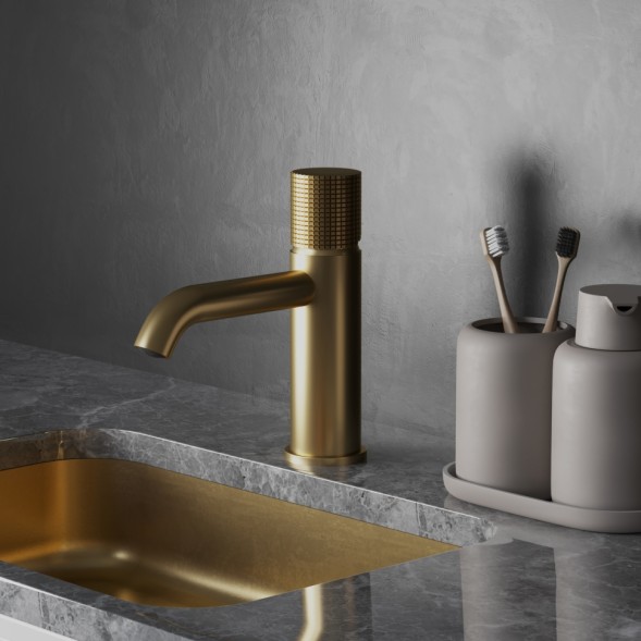 Paini 7GPJ205O Смеситель для раковины Кокс Грип , брашированное золото