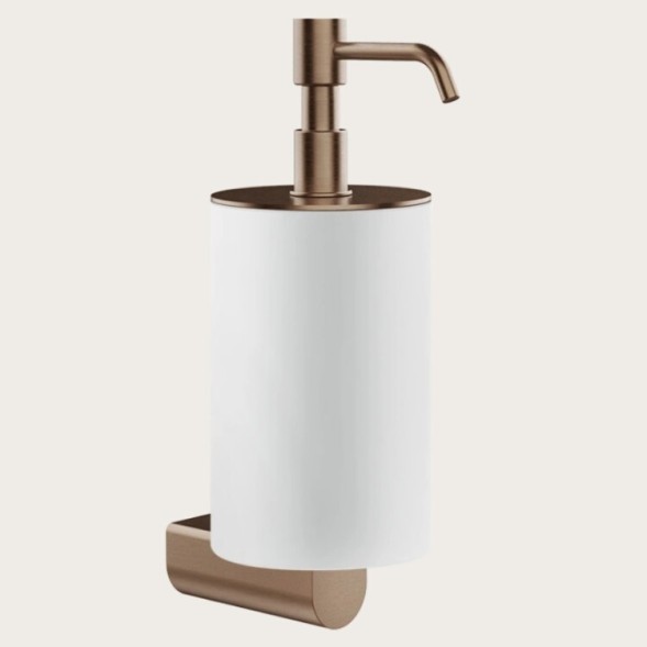 Gessi Дозатор для жидкого мыла, Rilievo, шгв 75*121*222, цвет дозатора Матовая латунь#чёрный  59514#727