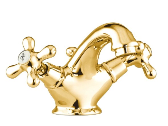 Смеситель для раковины Webert Armony AM700108010. золото