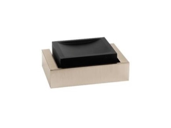 Gessi Мыльница, Rettangolo, шгв 140*95*47, цвет чёрный#черный брашированный металл  20802#707