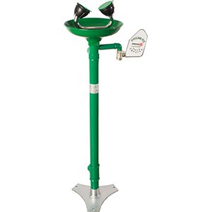 NOFER Аварийный фонтан напольный нерж. сталь/полипропилен BOCCHISF SC320 зеленый