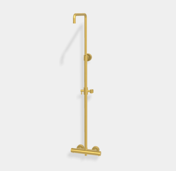 Душевая стойка, Fima Carlo Frattini, Shower column, цвет-золото брашированное F4285SOS