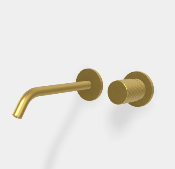 Смеситель для раковины, Fima Carlo Frattini, Spillo Tech, X COLLECTION, цвет-брашированное золото F3051TWLX8XOS