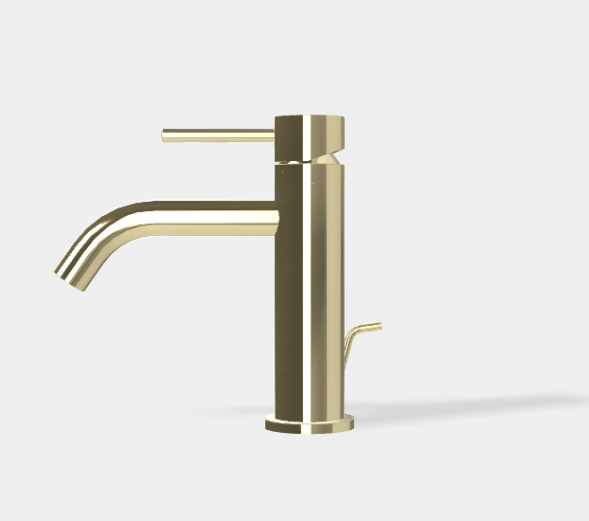 Смеситель для раковины, Fima Carlo Frattini, Spillo Up, цвет-шампань F3031XSHL