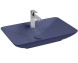 Раковина ISVEA SistemaY Clear накладная ШГВ 644*395*125 отверстия для смесителя 1 цвет синий матовый 10SY50065-2Z