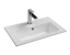 Раковина накладная ISVEA Sistema T 70 ультратонкая, прямоугольная 71см, с отв. под смес., без д/к цвет белый глянец 10SL50071