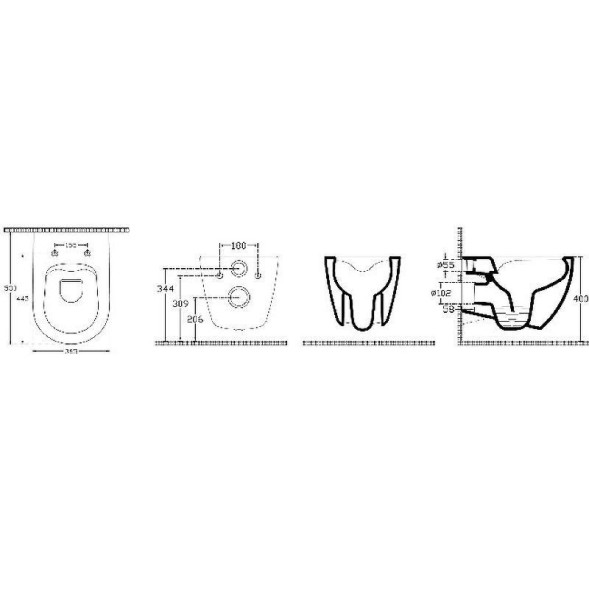 Унитаз ISVEA Infinity подвесной с функцией биде цвет коричневый матовый 10NFS1005I-2H