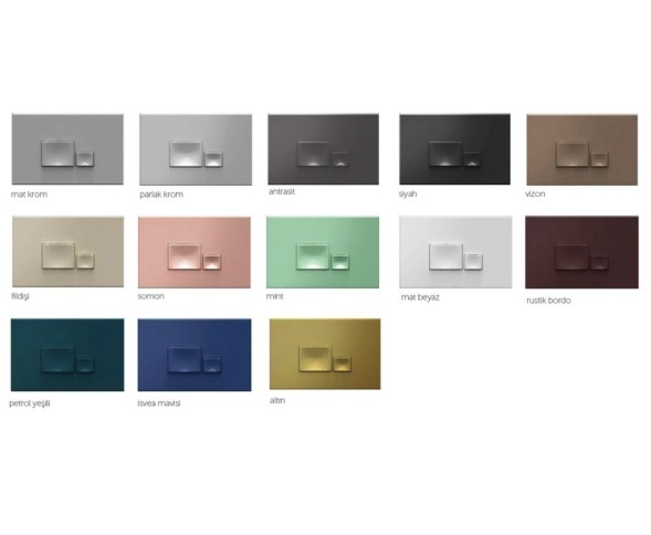 Клавиша смыва ISVEA Axis Piazza для унитаза ШГВ 246*26*164 цвет синий 54MJ0113I