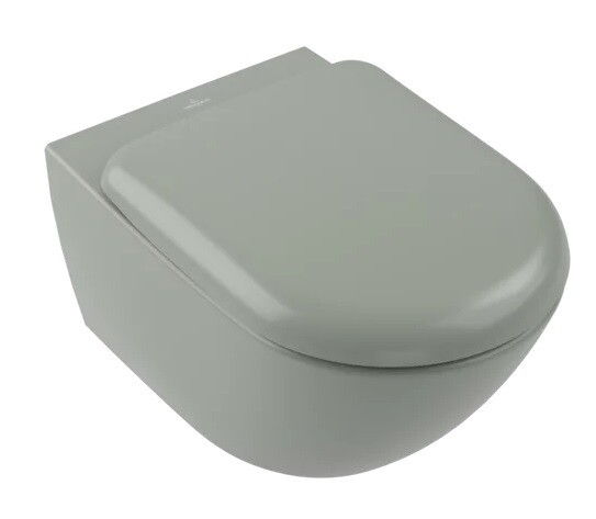 Villeroy&amp;Boch Унитаз, Antao, подвесной, шгв 370*560*355, CeramicPlus, цвет-Morning Green 4674T0R8