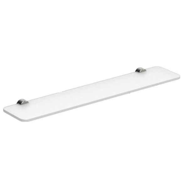 Полочка COLOMBO DESIGN PLUS W4916.HPS1 стеклянная цвет нержавеющая сталь