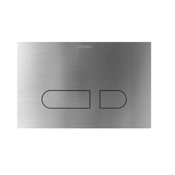 Duravit Клавиша смыва, DuraSystem, для унитаза A1, шгв 217*2*146.5, цвет сталь матовая WD5012704060