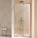 Vincea Душевая дверь Волк-Ин (Walk-In) VDS-4WSL120CLGM-R, 1200, вороненая сталь, стекло прозрачное, правая