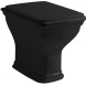 Унитаз Artceram приставной со сливом в стену цвет черный HEV004 03 00