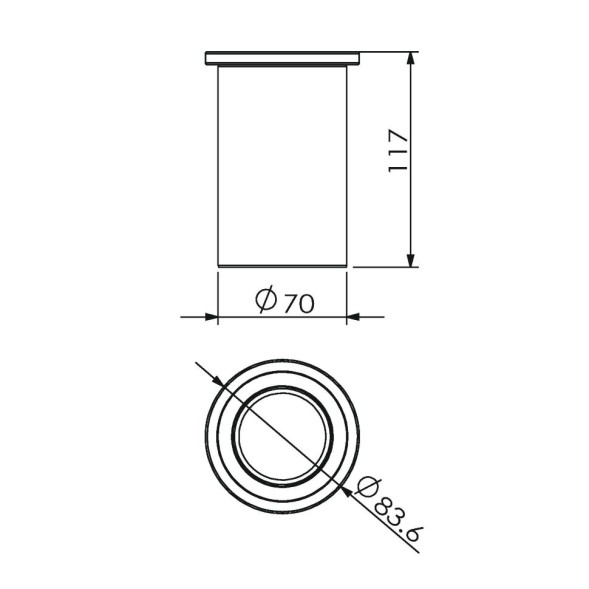 Стакан LANGBERGER LUGANO 23013A настольный цвет хром