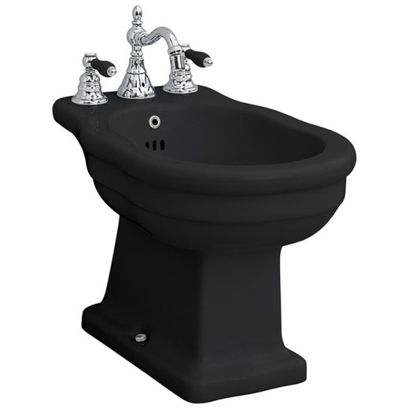 Биде Artceram Hermitage напольное  с одним отверстием цвет черный HEB002 03 00