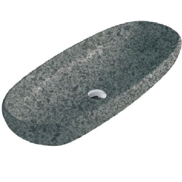 Раковина GALASSIA ERGO 9864 AR накладная без отверстий без перелива цвет сланец