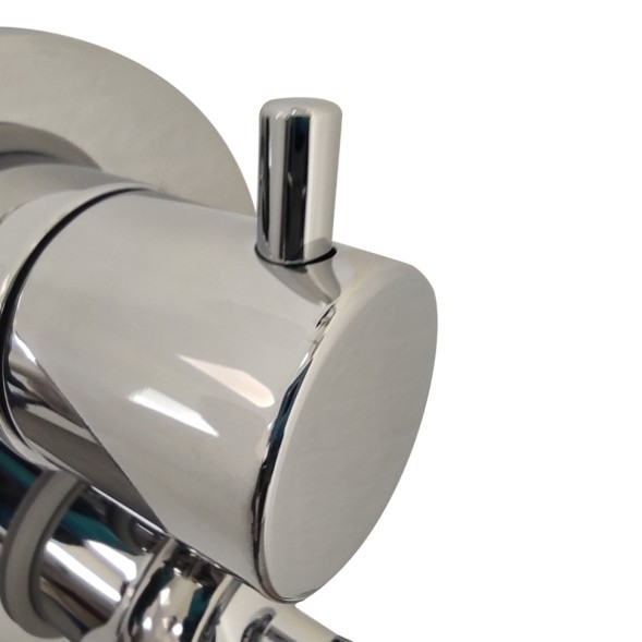 Paini 78CR6911 Смеситель для душа Кокс с дивертором на 2 потребителя, встраиваемый, хром