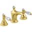 Emmevi The One Atena, смеситель для раковины на 3 отверстия. Прозрачные кристаллы Swarovski, цвет золото 98033LCSW/OR