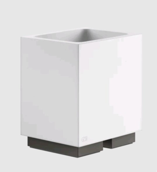 Gessi Стакан, Rettangolo, шгв 105*85*125, цвет чёрный#черный брашированный металл  20832#707