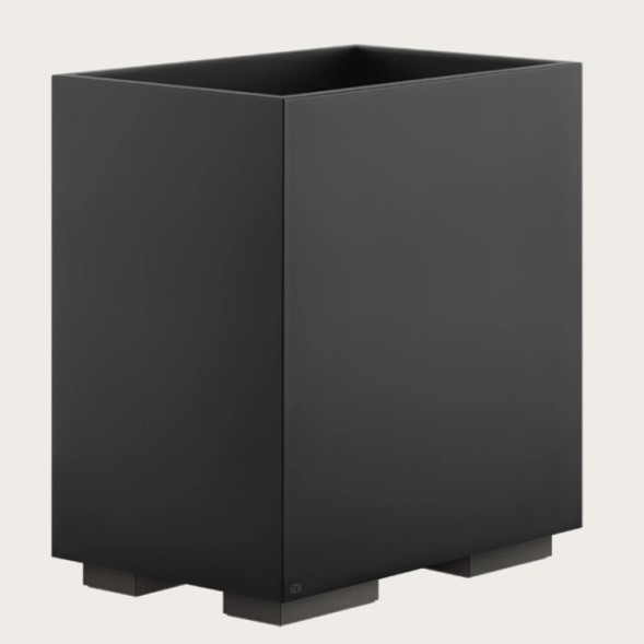 Gessi Корзина для бумаг, Rettangolo, шгв 250*170*257, цвет чёрная#брашированный никель 20991#149