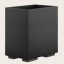 Gessi Корзина для бумаг, Rettangolo, шгв 250*170*257, цвет чёрная#брашированный никель 20991#149