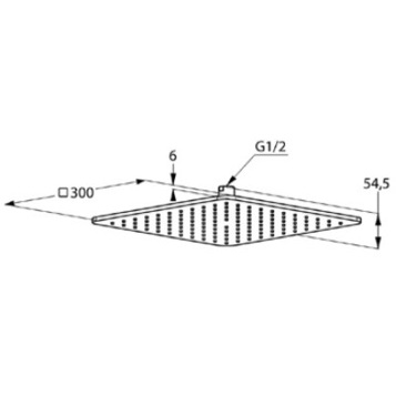 Верхний душ KLUDI A-QA 6453091-00