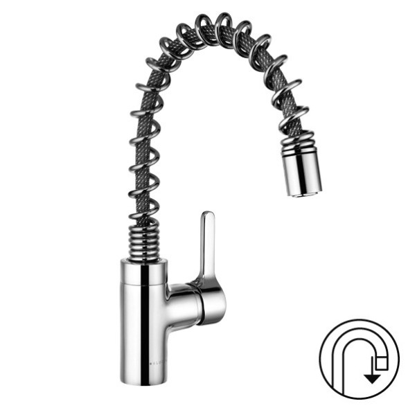 Смеситель KLUDI BINGO STAR 428550578 для кухни с выдвижным изливом