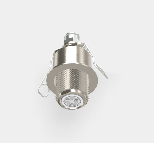 Микродуш, Fima Carlo Frattini, Waterdot, Texture G, скрытый с пружинным креплением, тип струи-туман (Myst), цвет-никель брашированный F3710GMSN