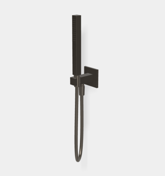 Душевой набор, Fima Carlo Frattini, Shower set, цвет-брашированный чёрный хром F2438/2NOTCS