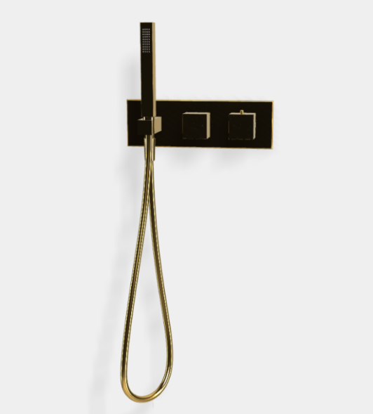 Смеситель для душа, Fima Carlo Frattini, Fimatherm, на 2 потребителя, цвет-золото F3989WX3OR