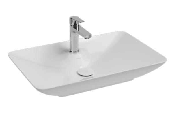 Раковина ISVEA SistemaY Clear накладная ШГВ 644*395*125 отверстия для смесителя 1 цвет черный матовый 10SY50065-2N