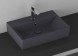 Раковина ISVEA SistemaZ Frame накладная ШГВ 600*420*132 отверстия для смесителя 1 цвет антрацит матовый 10SF50060-2C