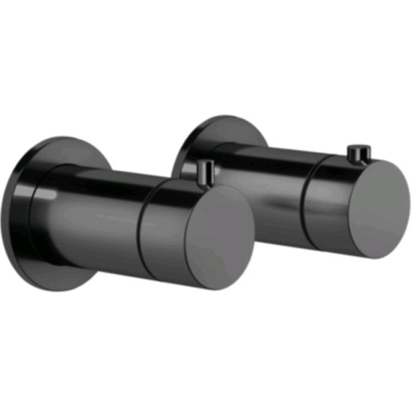 Gessi Смеситель для душа, Anello, на 3 потребителя, цвет черный металл  63335#706