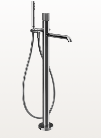 Gessi Смеситель для ванны и душа, Habito Rigato, напольный, цвет хром