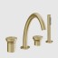 Gessi Смеситель для ванны и душа, Origini, цвет Латунь матовая  66037#727
