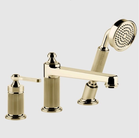 Gessi Смеситель для ванны и душа, VENTI20, цвет латунь  65037#710