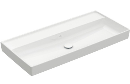 Villeroy&amp;Boch Раковина, Collaro, шгв 1000*470*160, отверстия для смесителя-отсутствуют, CeramicPlus, цвет-альпийский белый 4A33A3R1